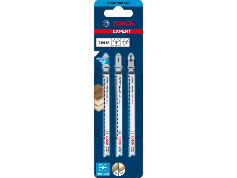 Žagin list za vbodno žago EXPERT ‘Wood 2-side clean’ T 308 BP, 2608900557